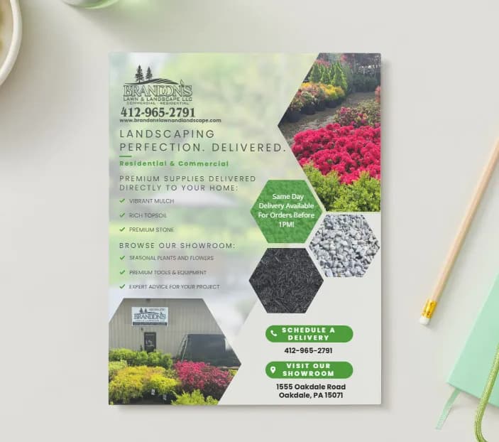 BLL flyer design - business promotional material