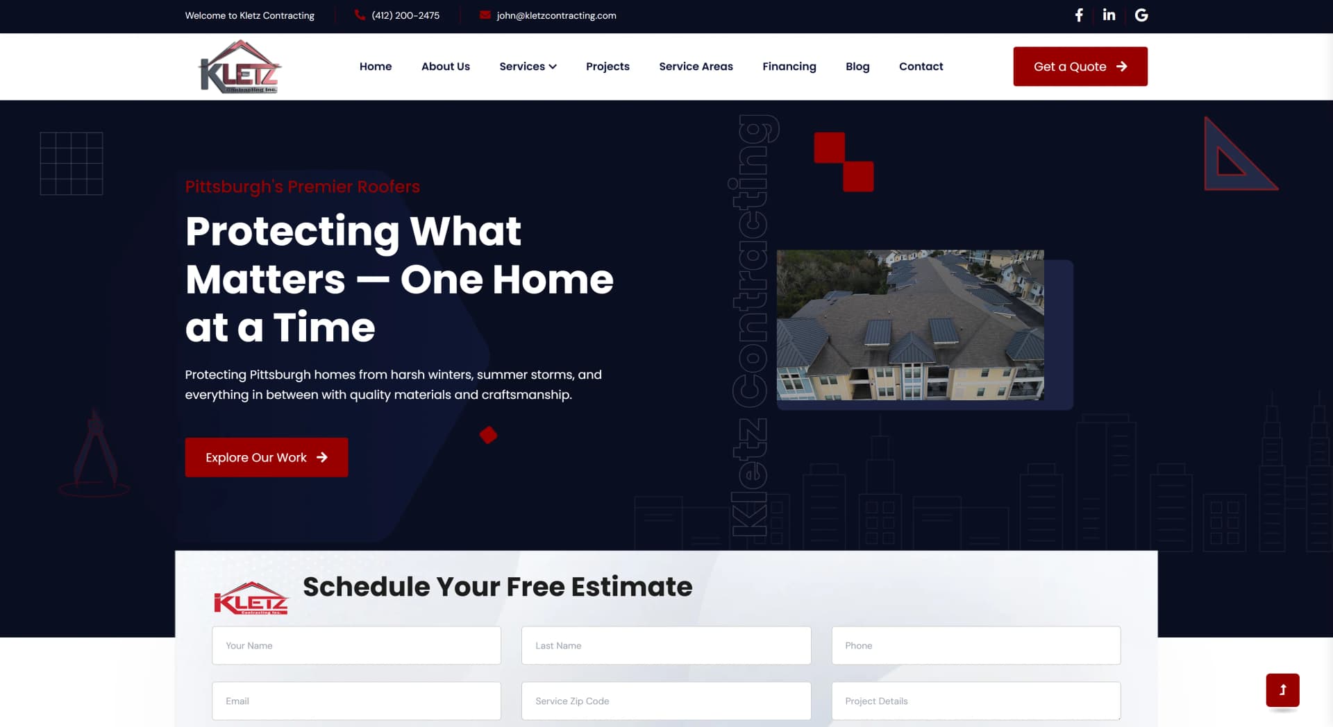 kletz contracting website