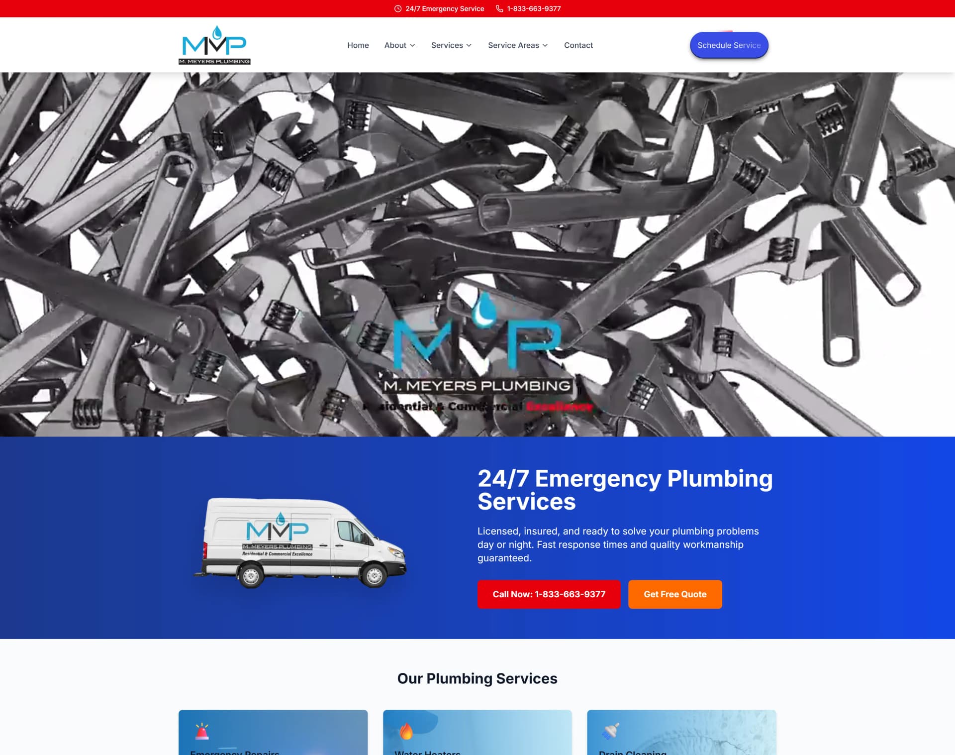 meyers plumbing website